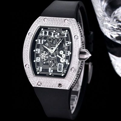RICHARD MILLE RM67-01 Extra thin Skeleton  Steel with Diamond Watch